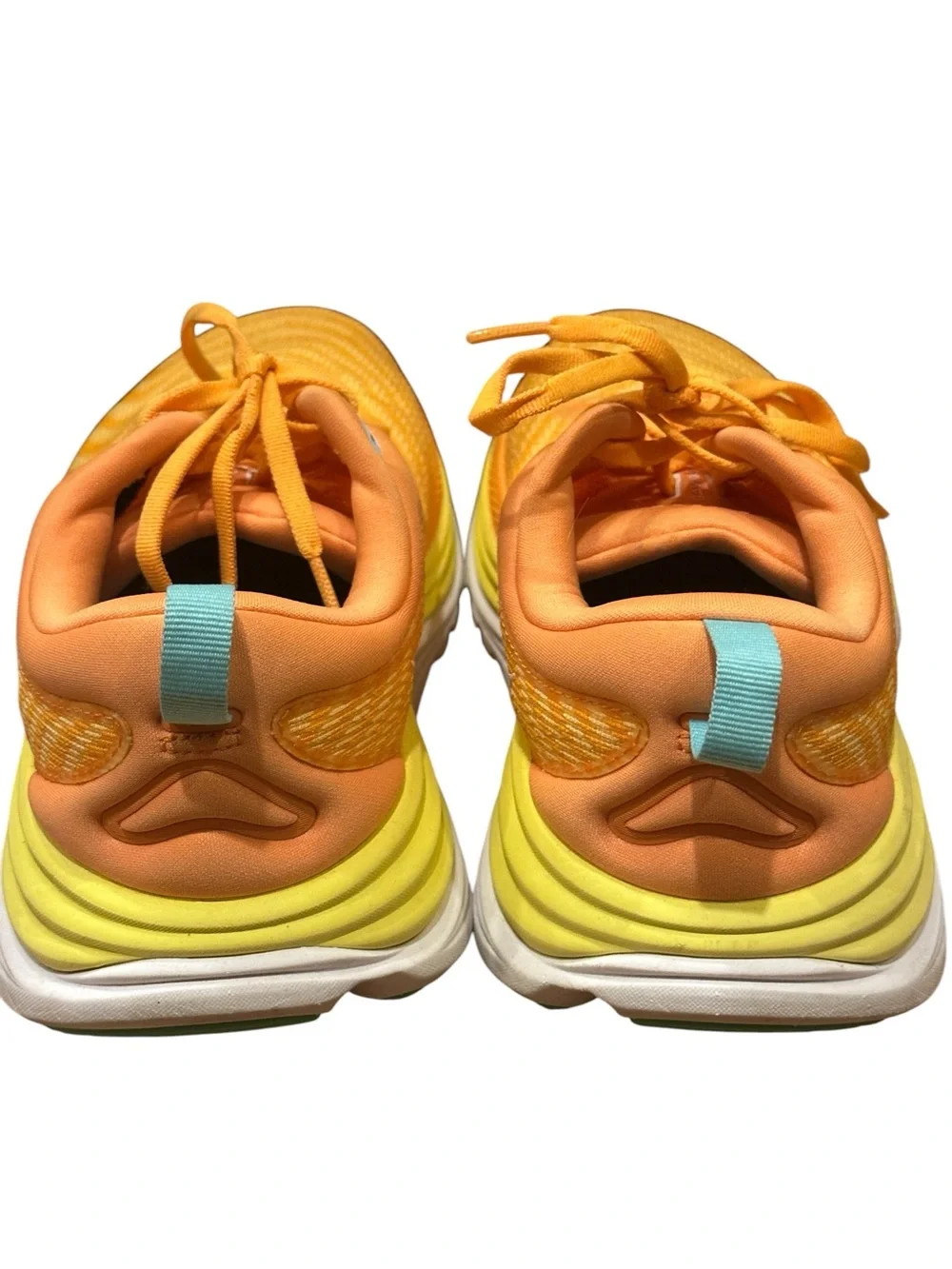 Hoka One One Gaviota 5 Men's Running Sneakers Size 7 2E Wide Solar Flare Orange